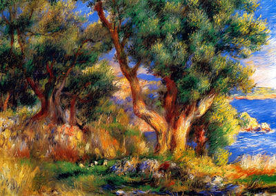 Landscape Near Manton Art Print 1883 Painting by Pierre-Auguste Renoir (6 Sizes)