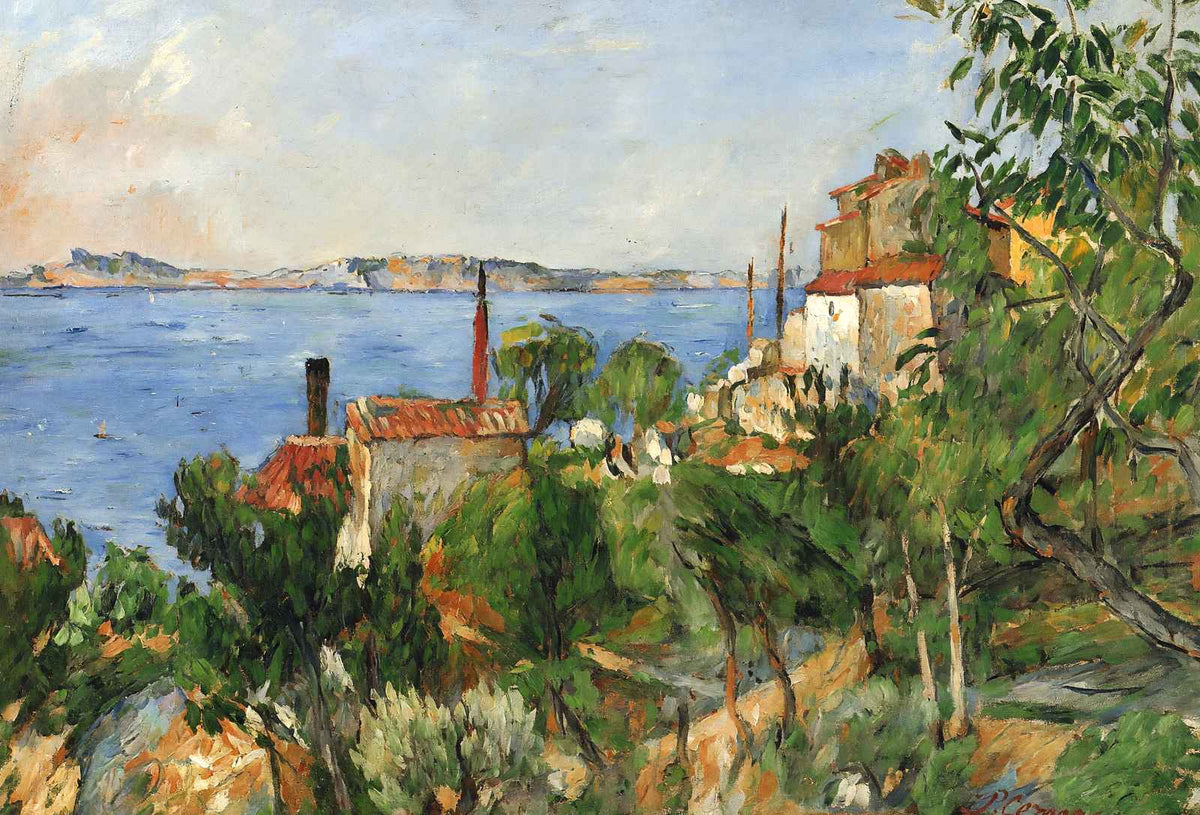 Landscape. Study After Nature Fine Art Print 1876 by Paul Cezanne (6 Sizes)