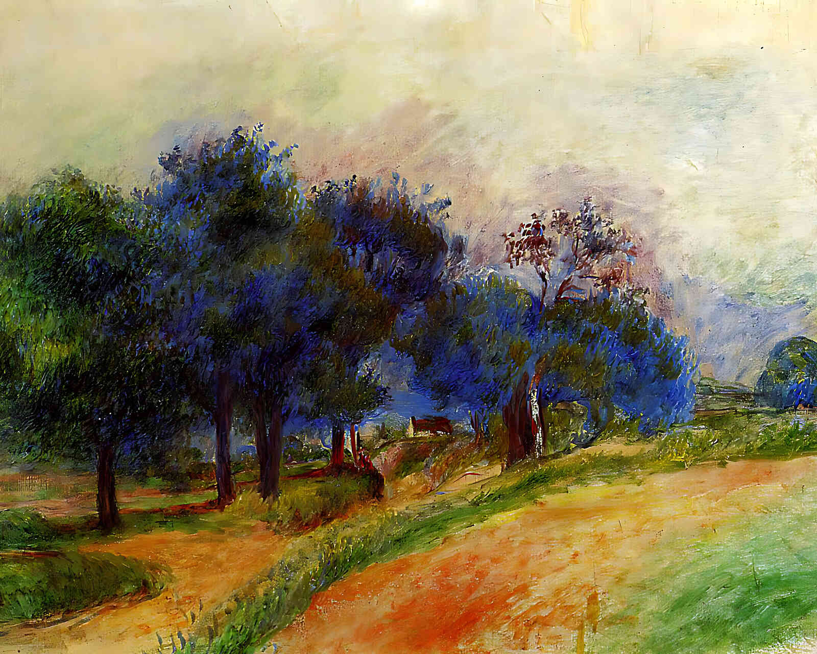 Landscape () Painting by Pierre-Auguste Renoir 8x10" Art Print - Premium Quality