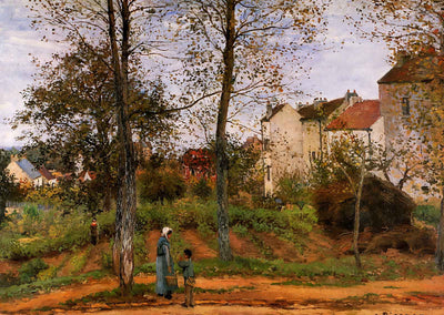 Landscape Near Louveciennes 1870 by Camille Pissarro Art Print (6 Sizes)