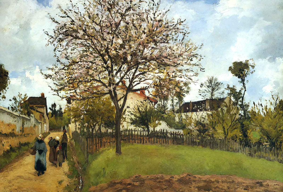 Landscape at Louveciennes Fine Art Print 1870 by Camille Pissarro (6 Sizes)
