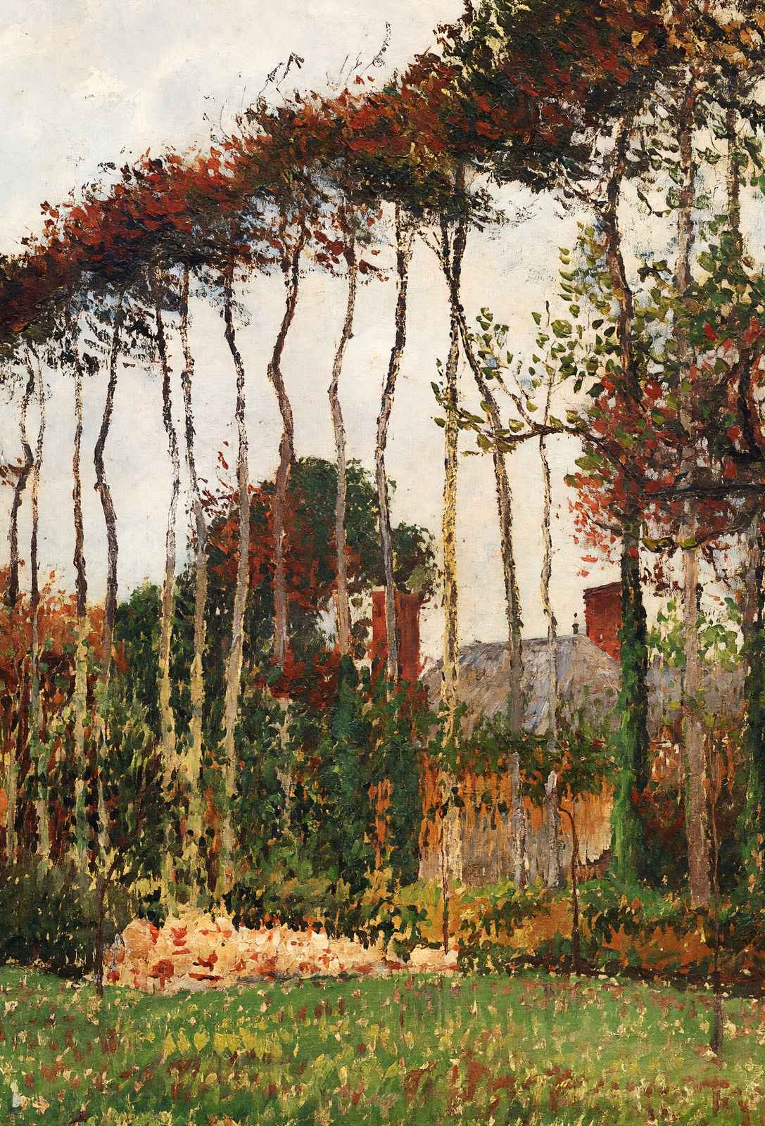 Landscape at Varengeville 1899 Painting by Camille Pissarro Art Print (6 Sizes)