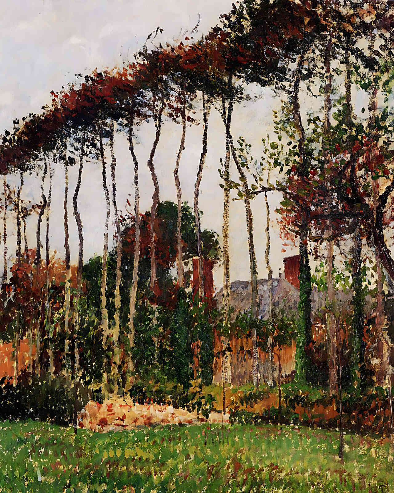 Landscape at Varengeville Painting by Camille Pissarro 8x10" Art Print