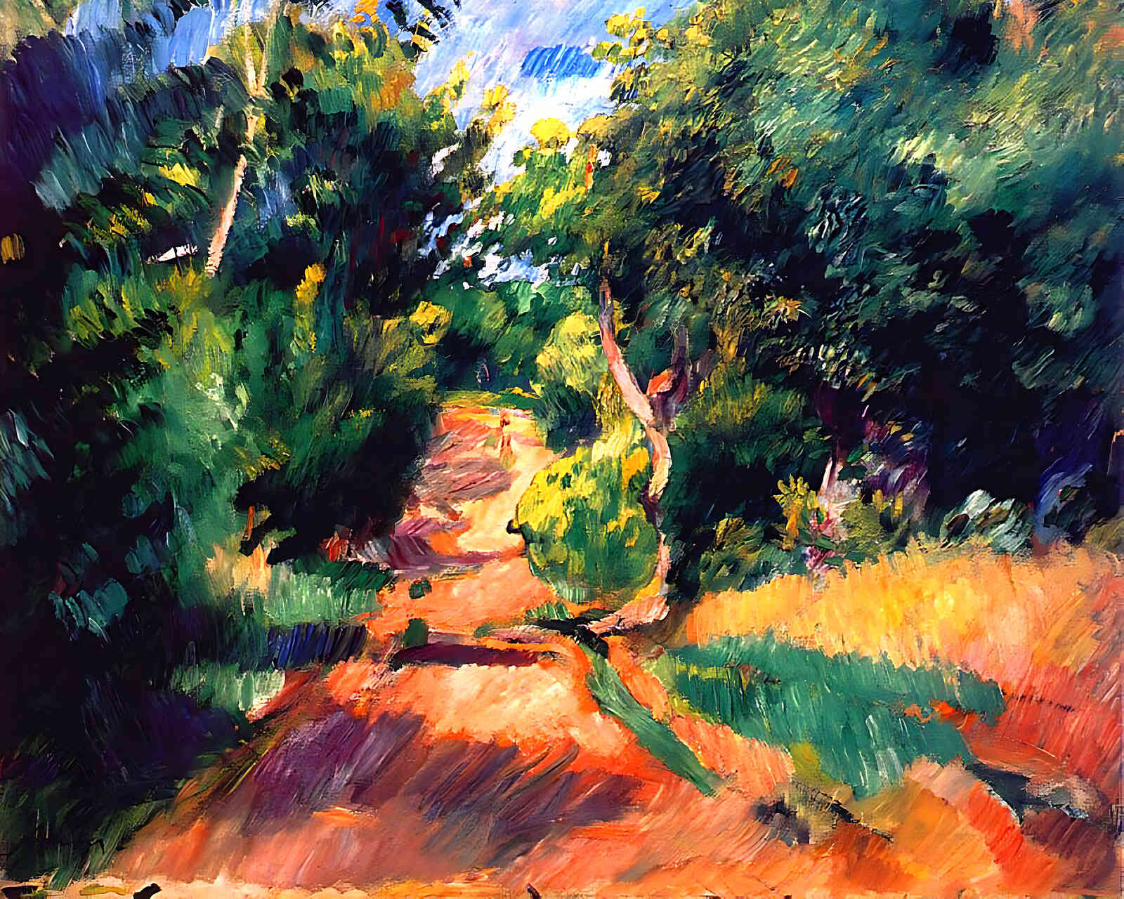 Landscape Near Varengeville Painting by Pierre-Auguste Renoir 8x10" Art Print