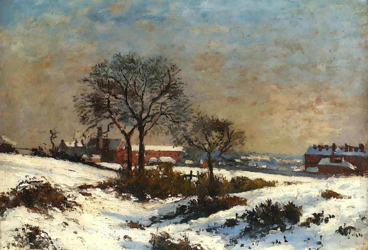 Landscape Under Snow, Upper Norwood Art Print 1871 by Camille Pissarro (6 Sizes)