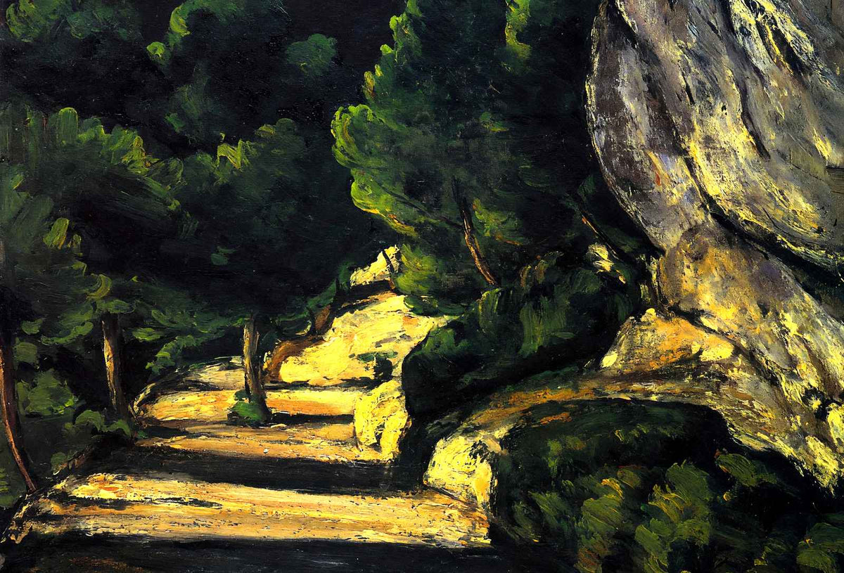 Landscape Art Print 1870 Painting by Paul Cezanne (6 Sizes) - Restored