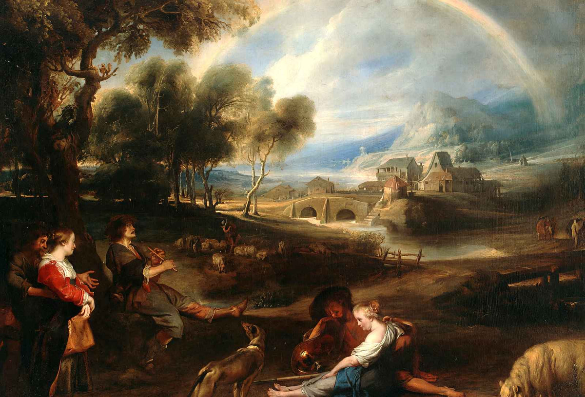 Landscape with a Rainbow Fine Art Print 1635 by Peter Paul Rubens (6 Sizes)