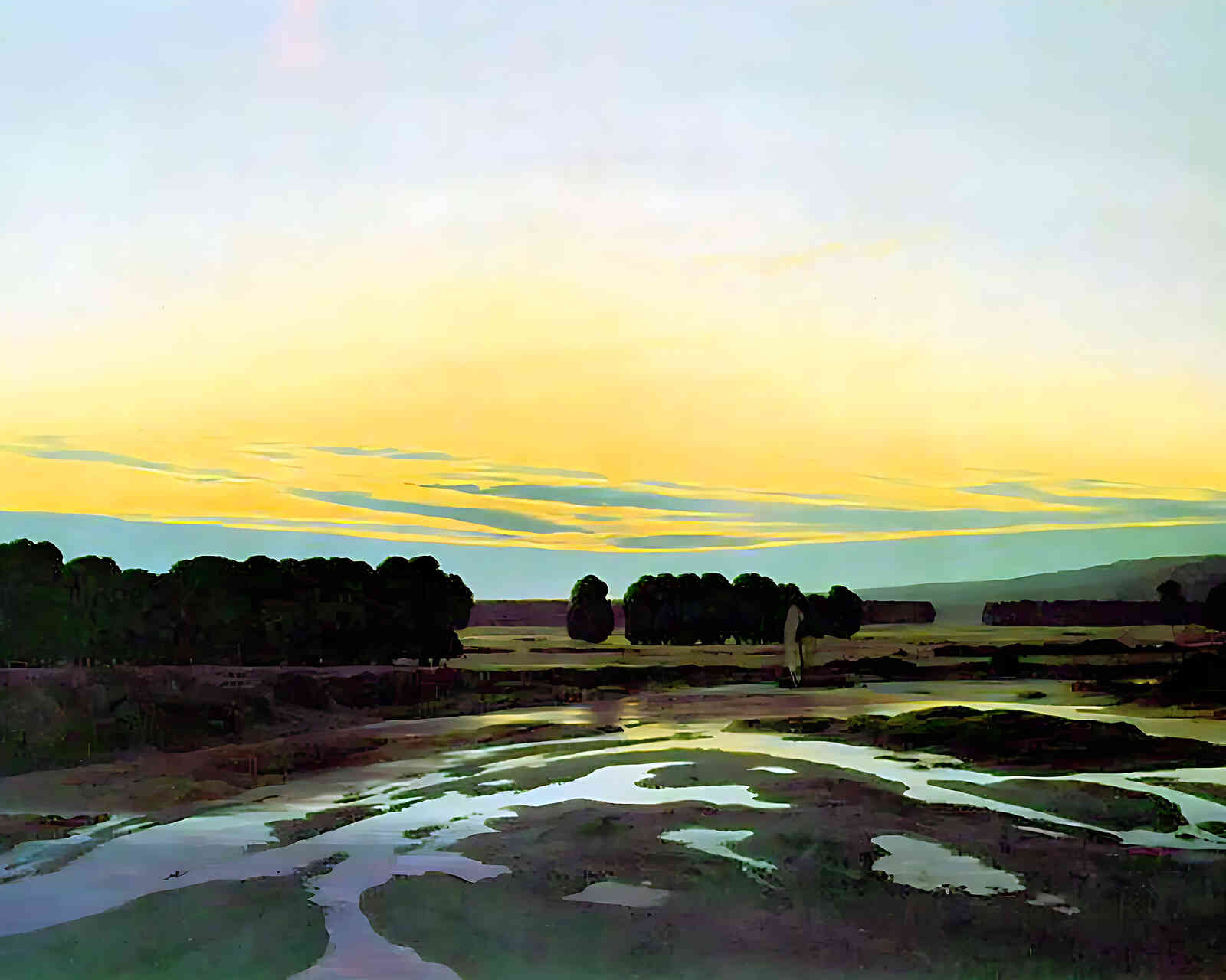 Largeness Painting by Caspar David Friedrich 8x10" Art Print - Acid Free