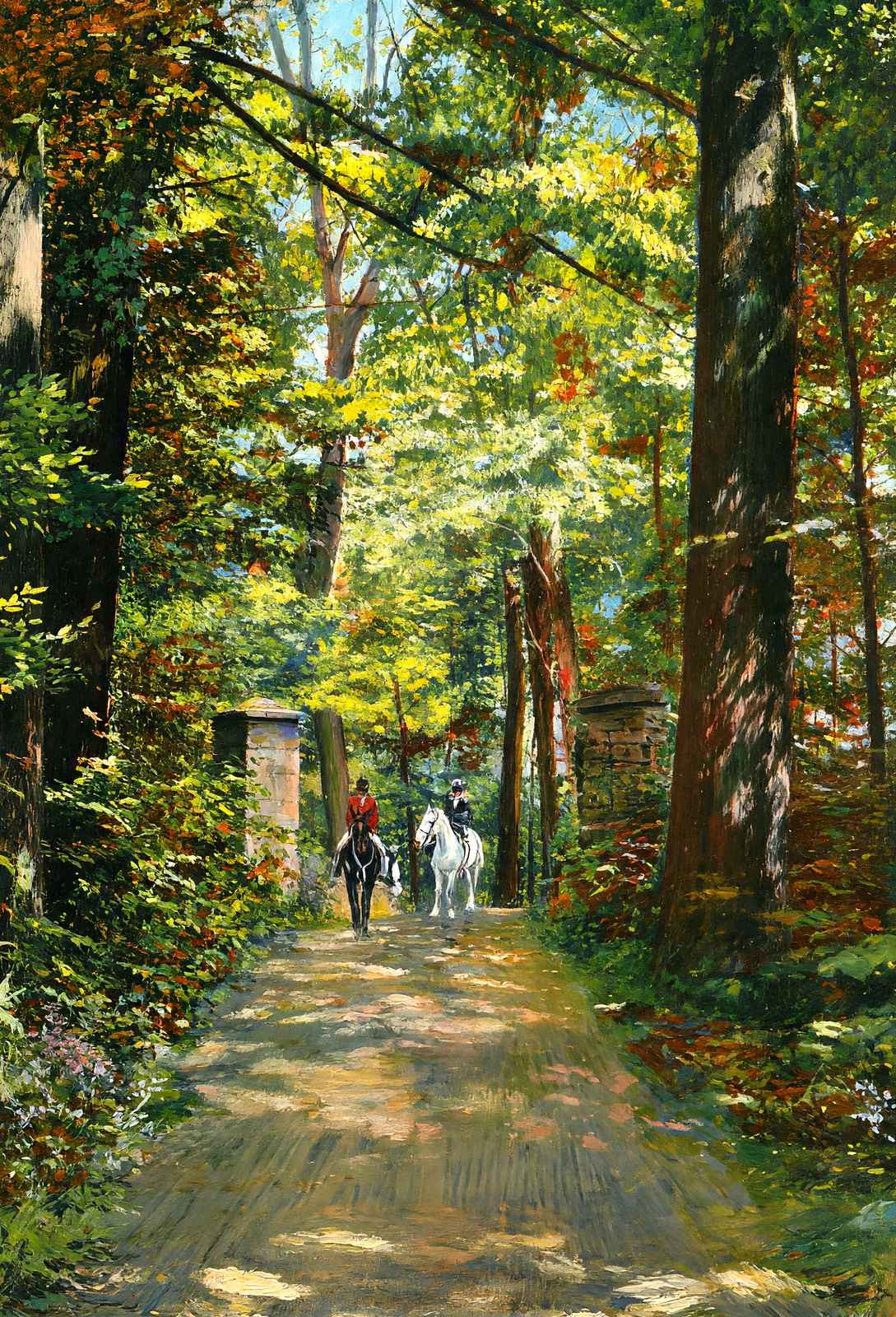 Old Woolsey Mountain Entrance, Lenox, Massachusetts in 1906 Art Print (7 Sizes)