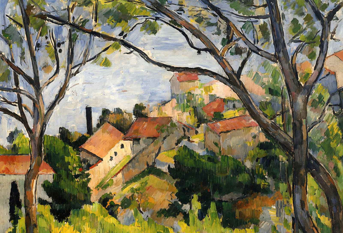 L'Estaque. View Through the Trees 1879 by Paul Cezanne Art Print (6 Sizes)