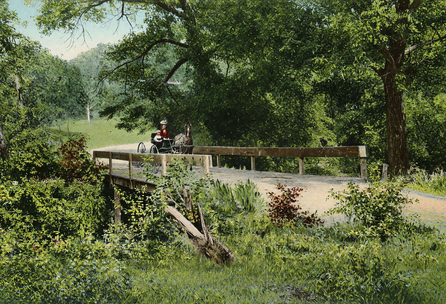 Lindsey Hollow Waco in 1905 Vintage Print (7 Sizes) - High Quality