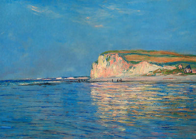 Low Tide at Pourville 2 Art Print 1882 Painting by Claude Monet (6 Sizes)