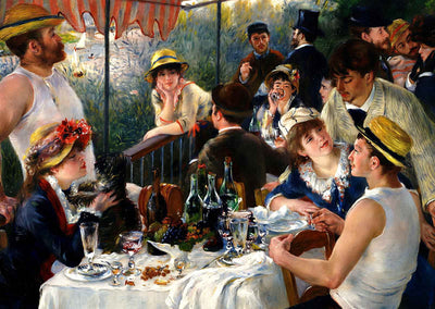 Luncheon of the Boating Fine Art Print Party by Pierre-Auguste Renoir (6 Sizes)
