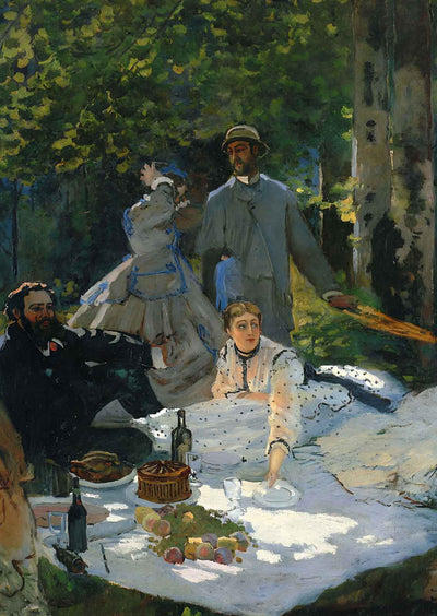 Lunch on the Grass (central panel) Fine Art Print 1865 by Claude Monet (6 Sizes)