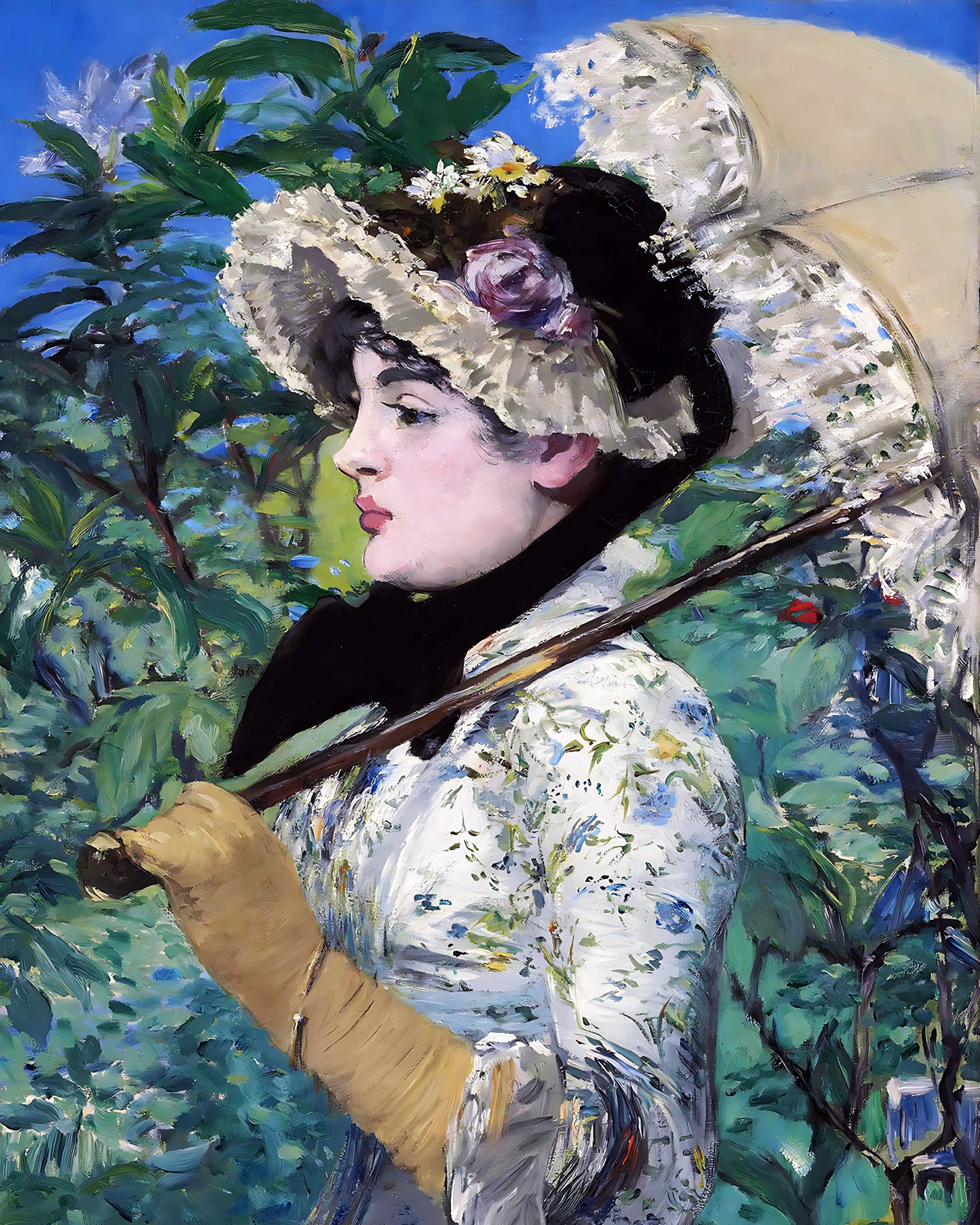 Le Printemps (Jeanne Demarsy), Spring by Édouard Manet 8x10" Art Print