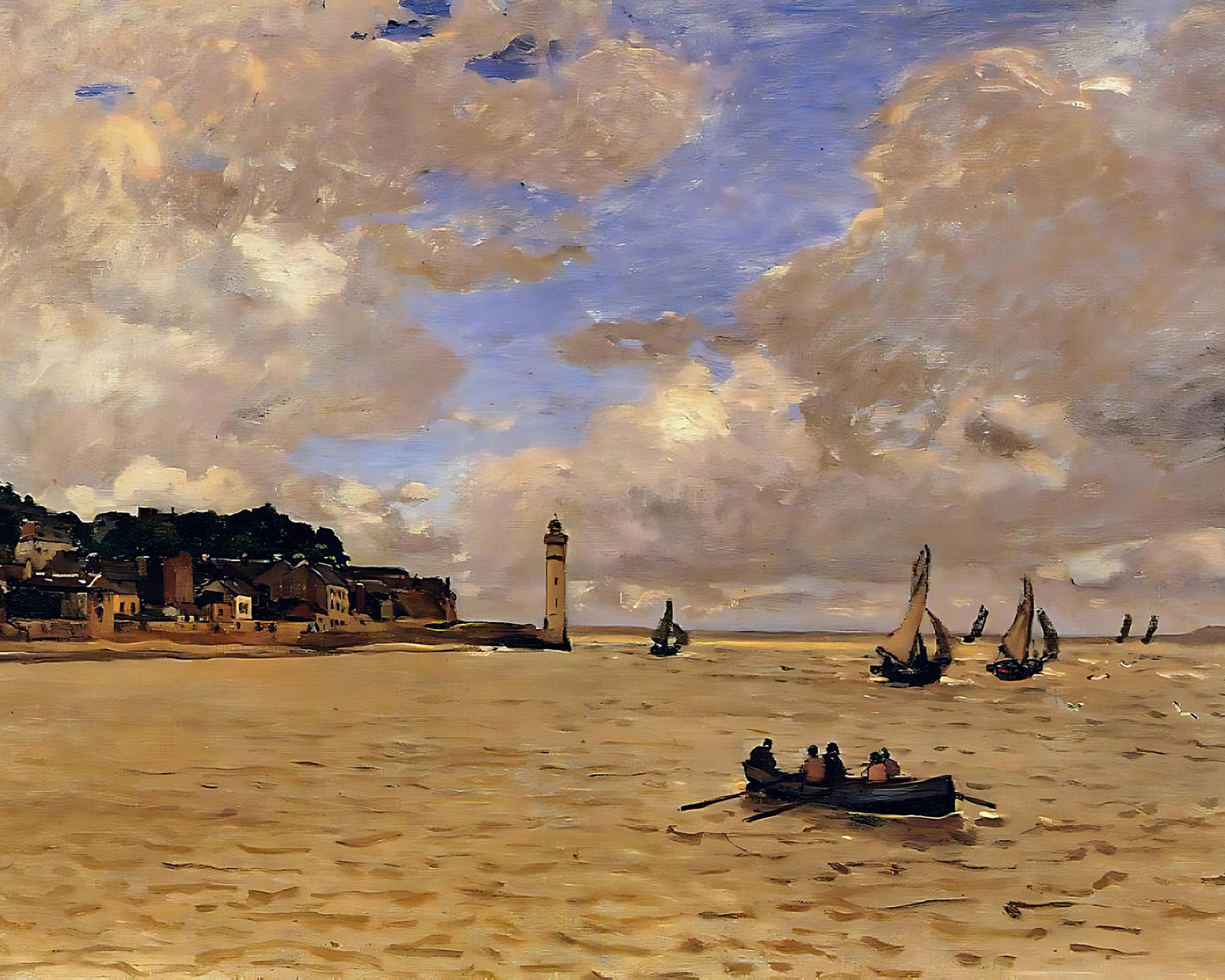 Lighthouse at the Hospice Painting by Claude Monet 8x10" Art Print