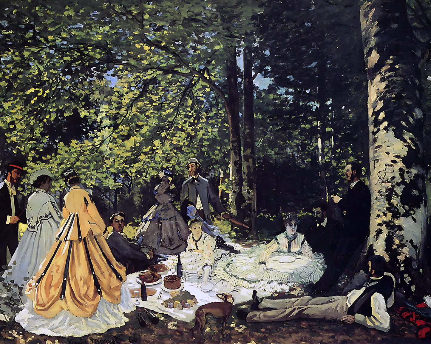 Luncheon on the Grass Painting by Claude Monet 8x10" Art Print