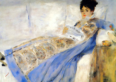 Madame Monet Art Print 1872 Painting by Pierre-Auguste Renoir (6 Sizes)
