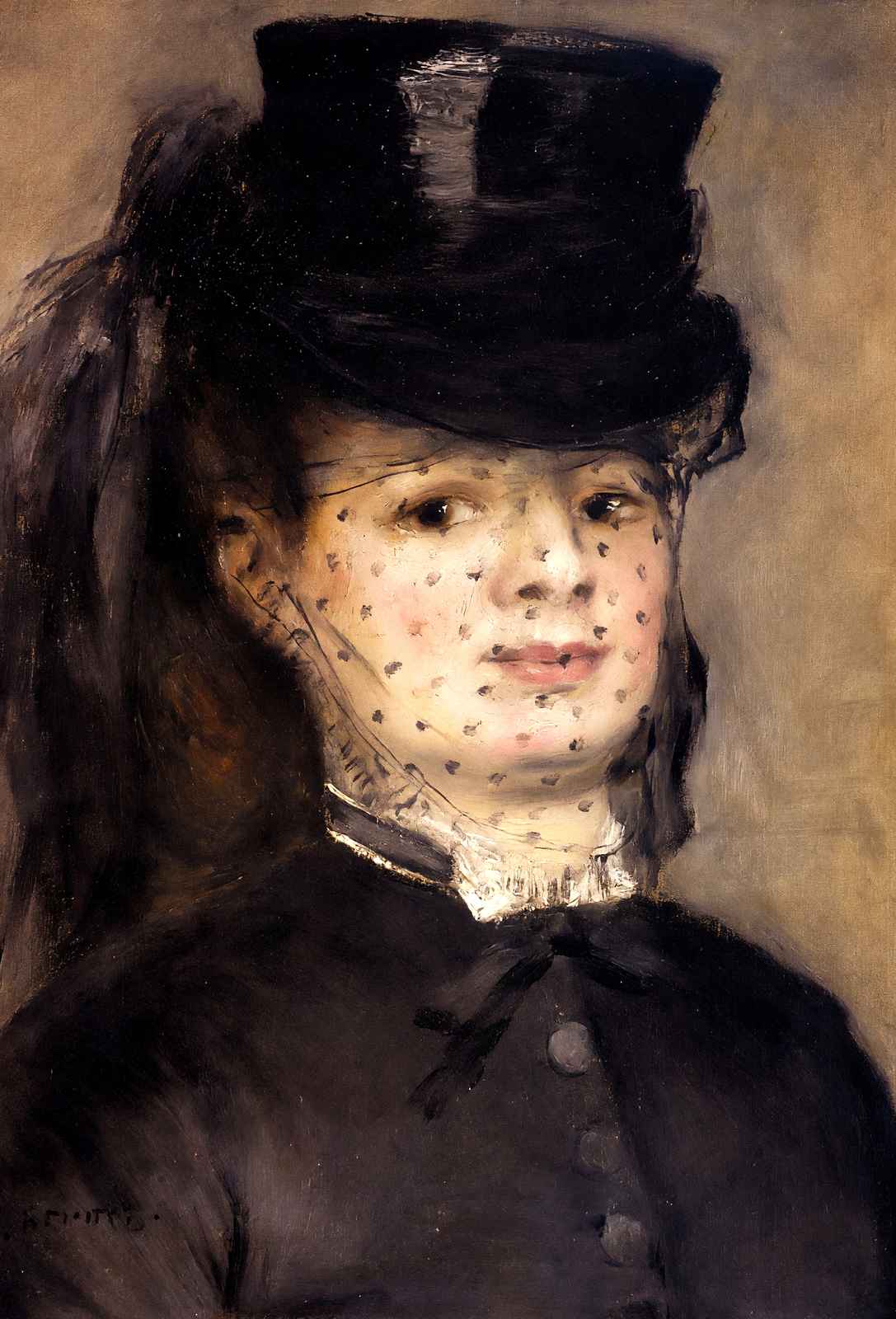 Madame Darras As an Horsewoman Art Print 1873 by Pierre-Auguste Renoir (6 Sizes)