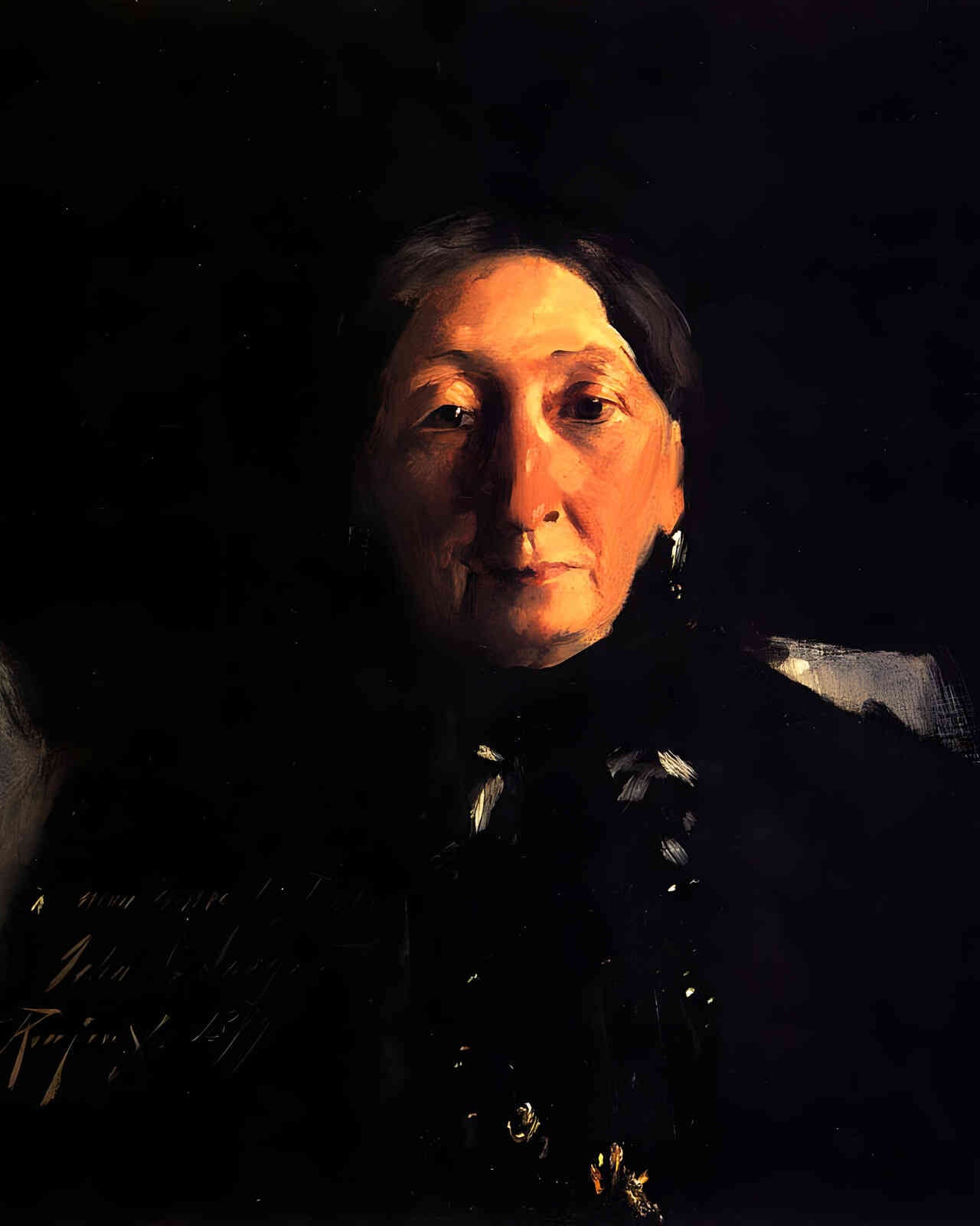 Madame Francois Buloz 1879 Painting by John Singer Sargent 8x10" Art Print