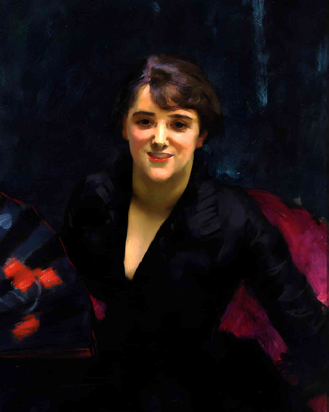 Madame Errazuriz (Also Known As the Lady in Black) 1882 Painting by John Singer Sargent 8x10" Art Print