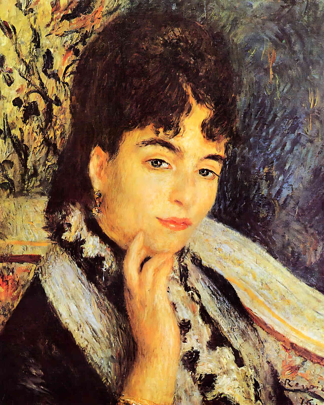Madame Alphonse Daudet Painting by Pierre-Auguste Renoir 8x10" Art Print