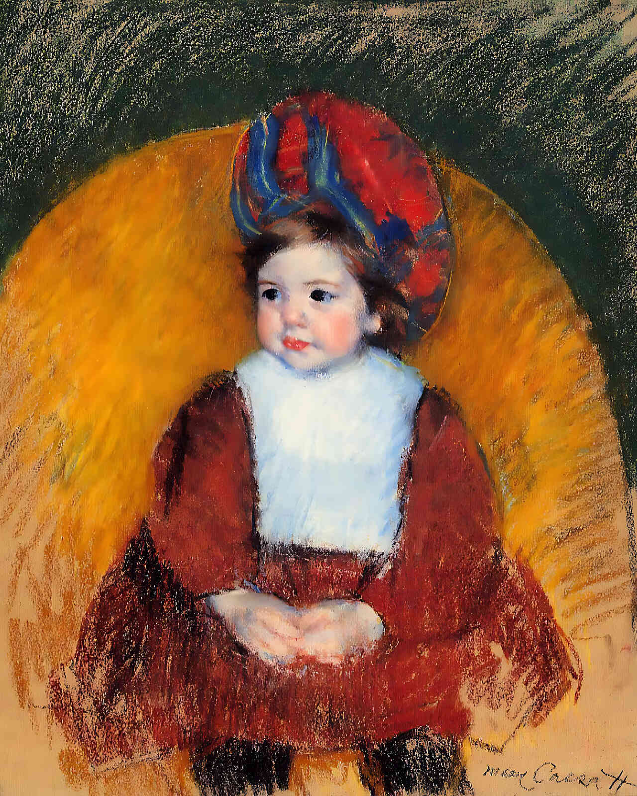 Margot Painting by Mary Cassatt 8x10" Art Print - Acid Free