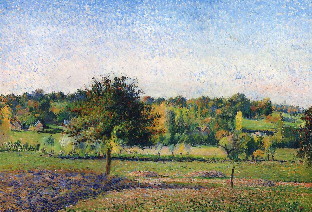 Meadows at Eragny 1886 Painting by Camille Pissarro Fine Art Print (6 Sizes)
