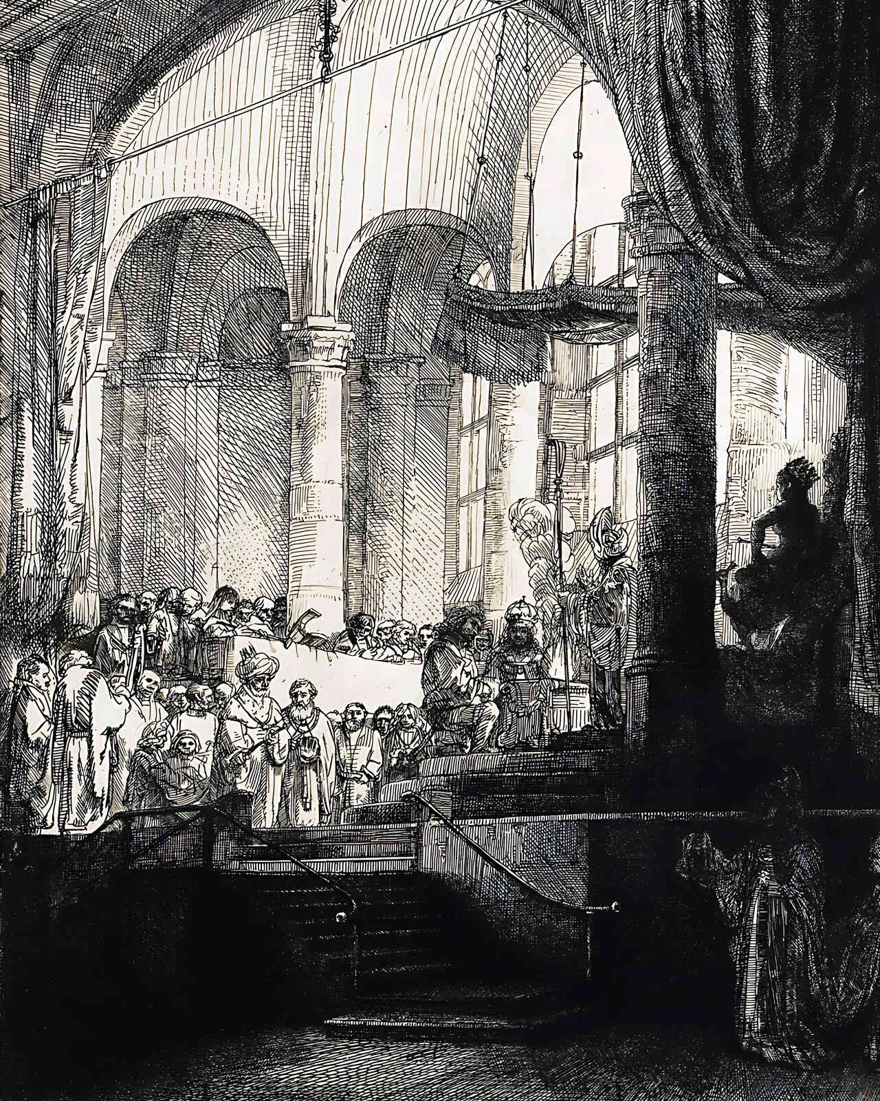 Medea or the Marriage of Jason and Creusa Painting by Rembrandt 8x10" Art Print