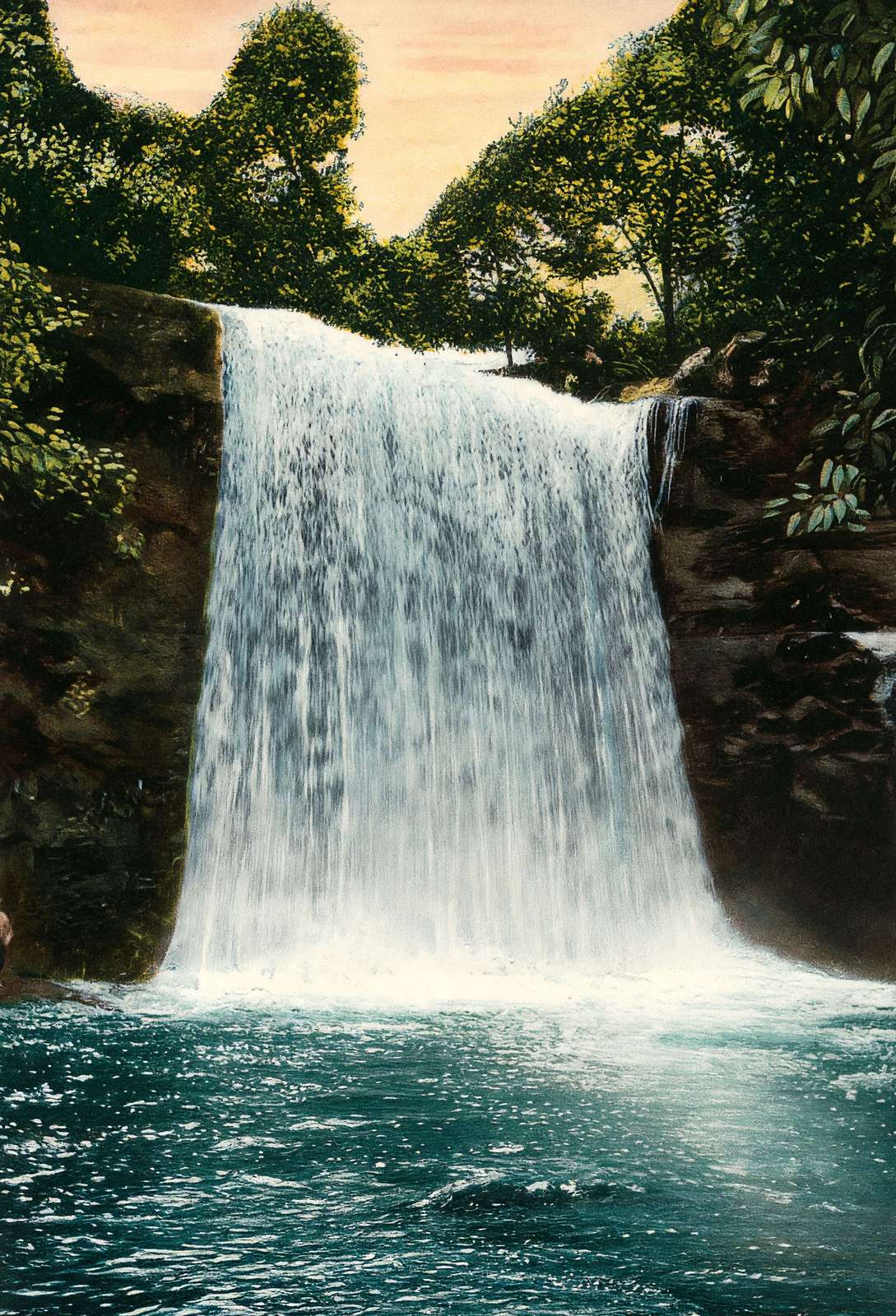 Minneopa Falls Mankato MN in 1906 Vintage Print (7 Sizes) - Reproduction