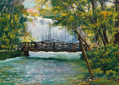 Minnehaha Falls from the Glen in 1906 Art Print (7 Sizes) - Archival Paper