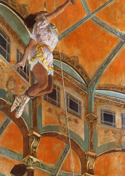 Miss La La at the Cirque Fernando Art Print 1879 by Edgar Degas (6 Sizes)