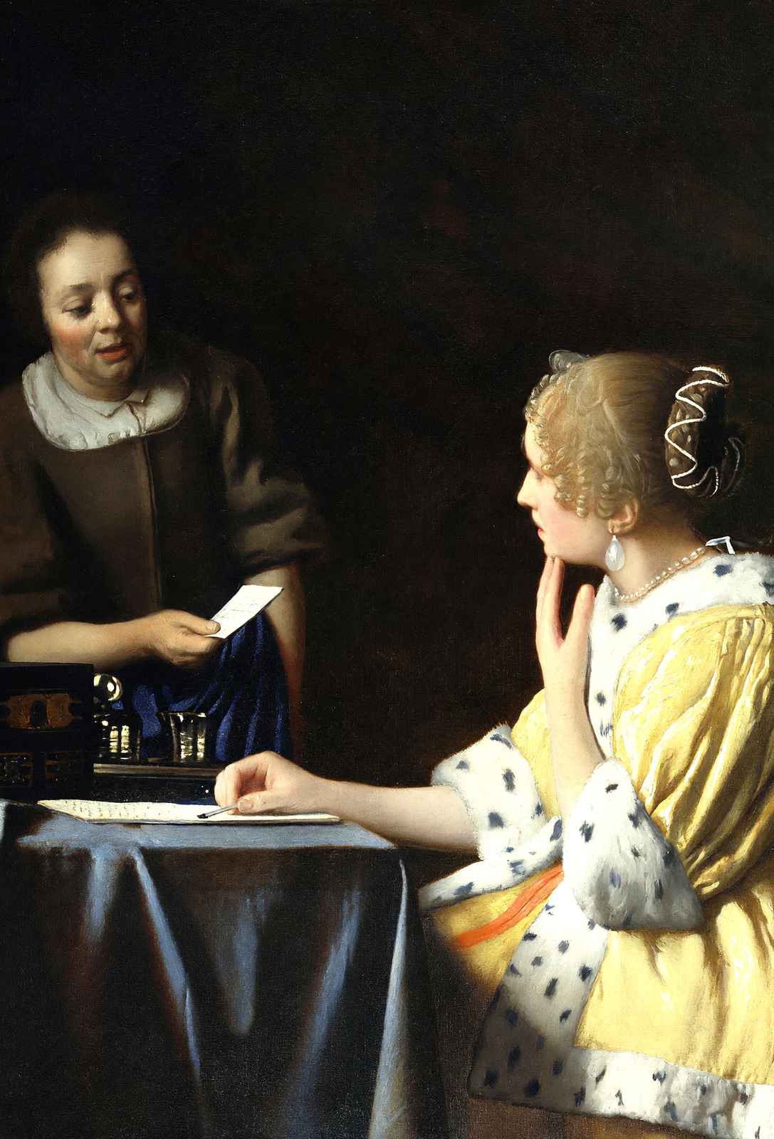 Mistress and Maid 1667 Art Print (6 Sizes) - Enhanced