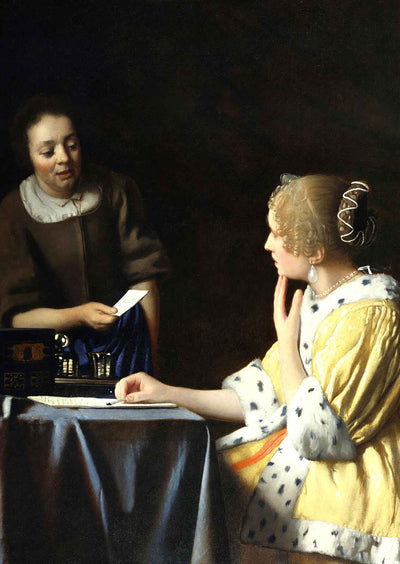 Mistress and Maid 1667 Art Print (6 Sizes) - Enhanced