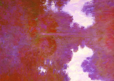 Misty Morning on the Seine, Mauve 1897 by Claude Monet Art Print (6 Sizes)