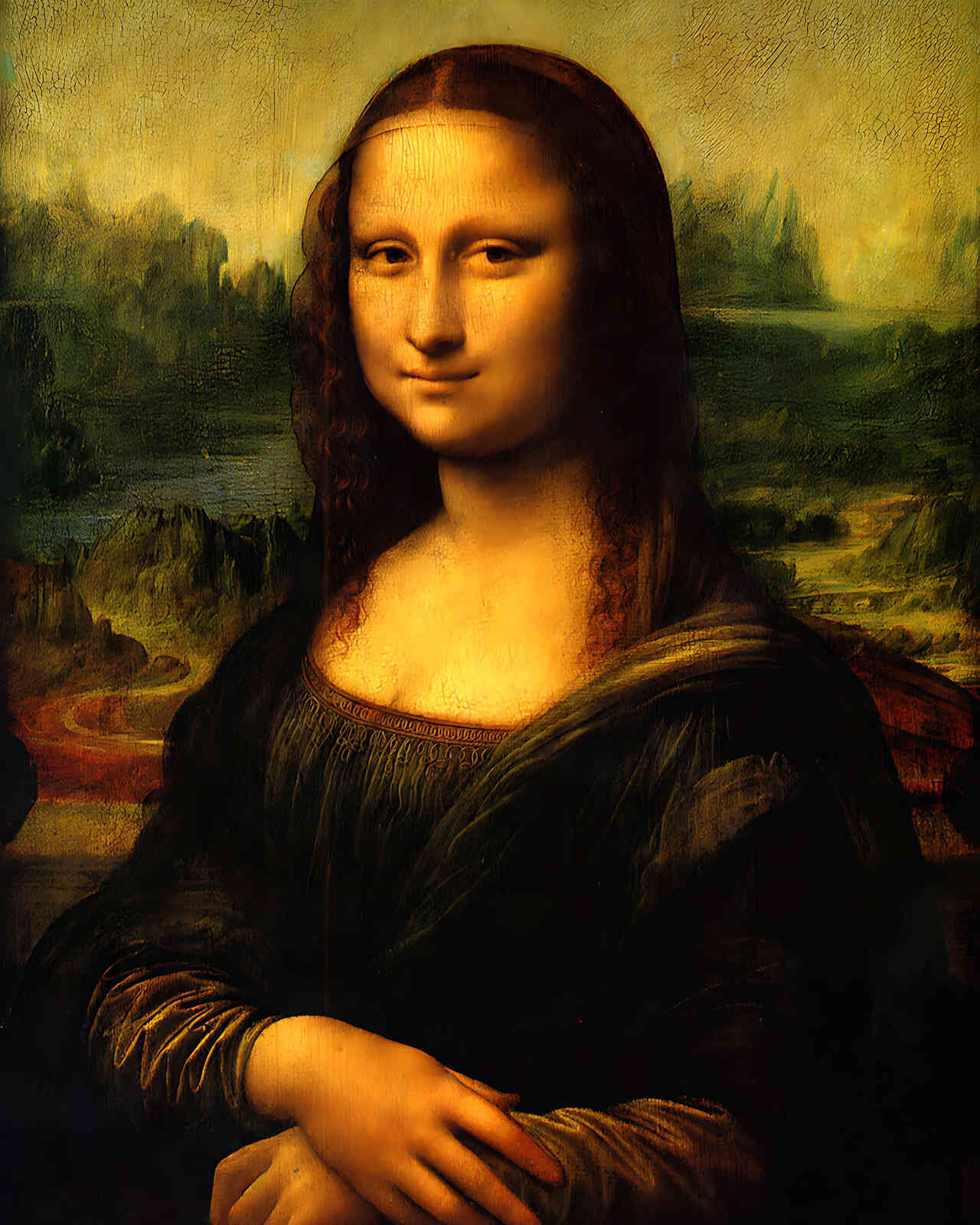 Mona Lisa Painting by Leonardo da Vinci 8x10" Art Print (High Quality)