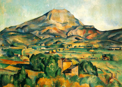 Mont Sainte-Victoire Fine Art Print 1895 Painting by Paul Cezanne (6 Sizes)