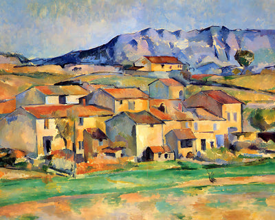 Mont Sainte-Victoire () Painting by Paul Cezanne 8x10" Art Print - Acid Free