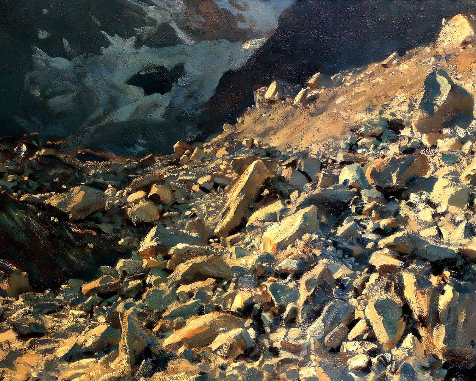 Moraine 1909 Painting by John Singer Sargent 8x10" Art Print