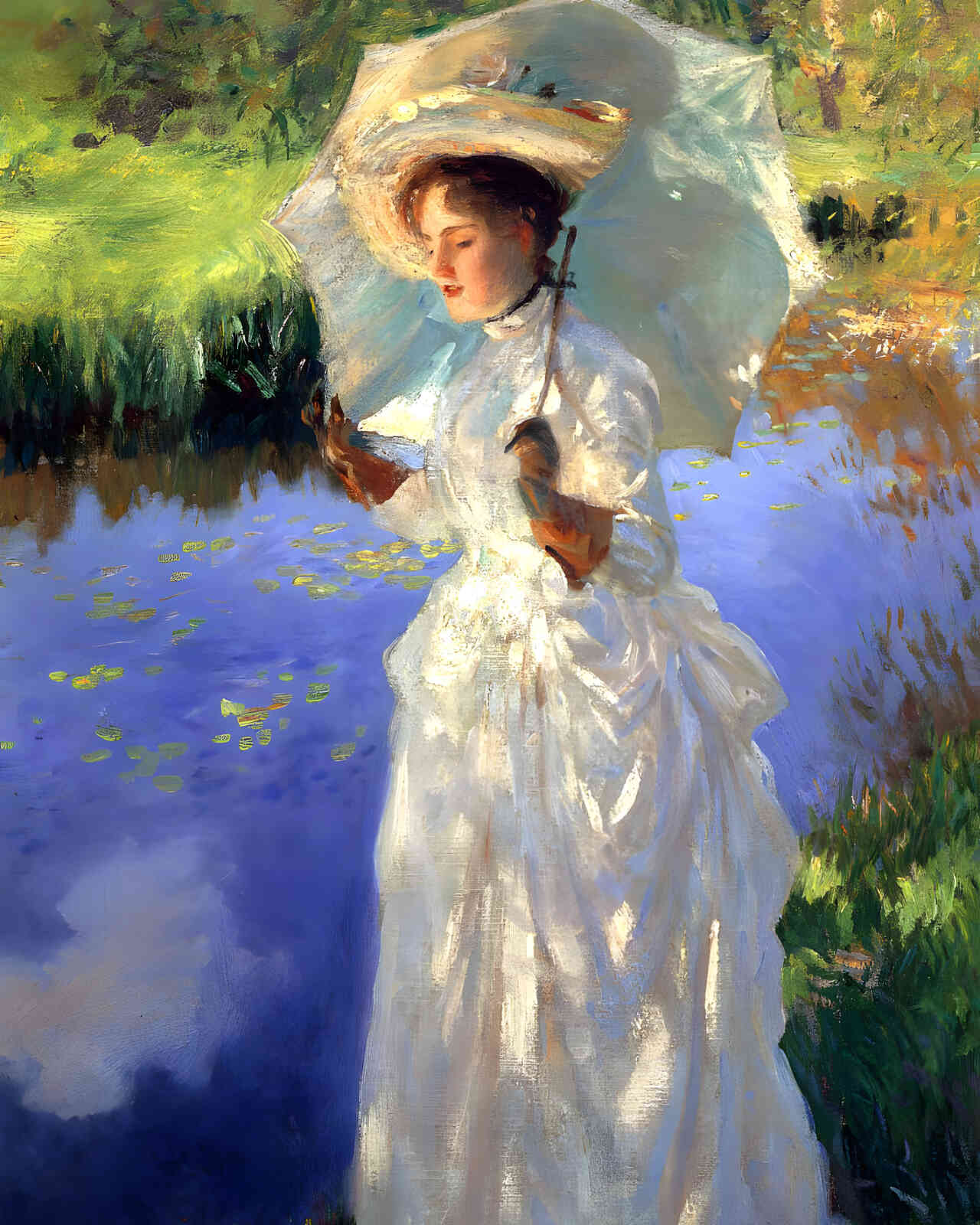 Morning Walk 1888 Painting by John Singer Sargent 8x10" Art Print