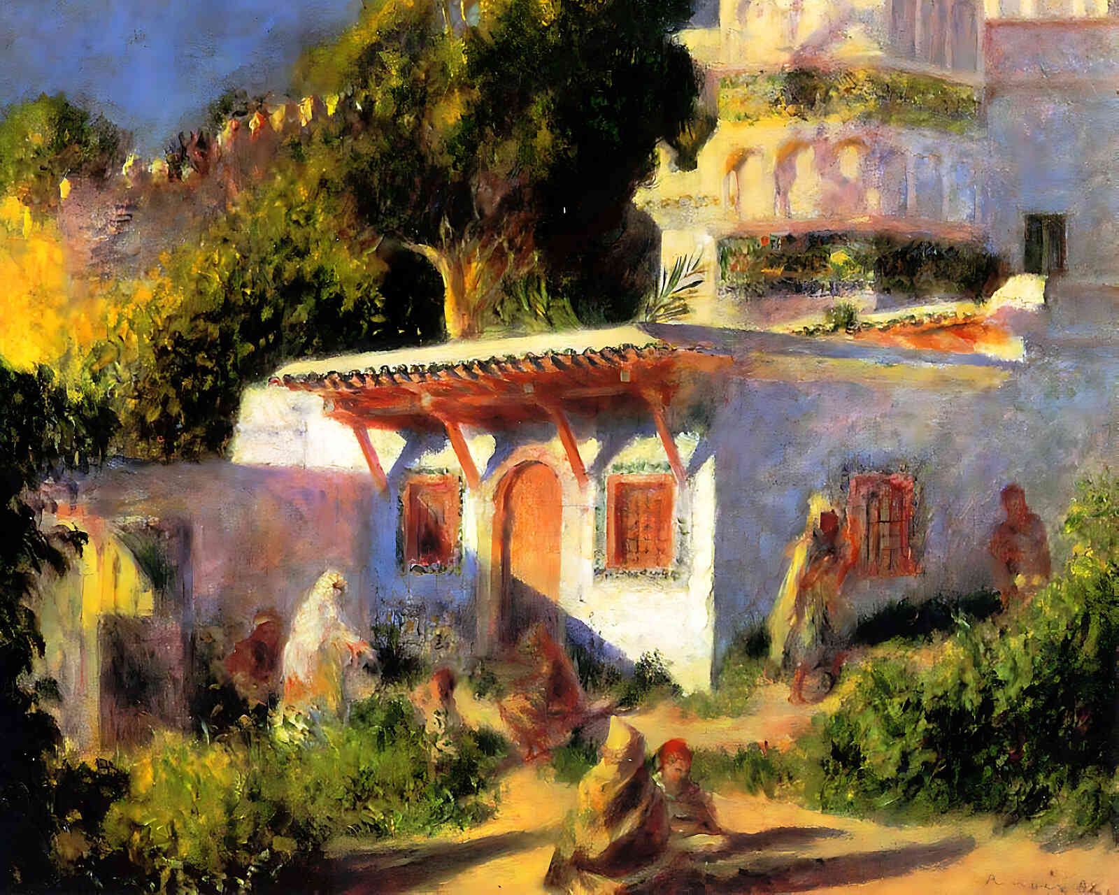 Mosque in Algiers Painting by Pierre-Auguste Renoir 8x10" Art Print - Acid Free