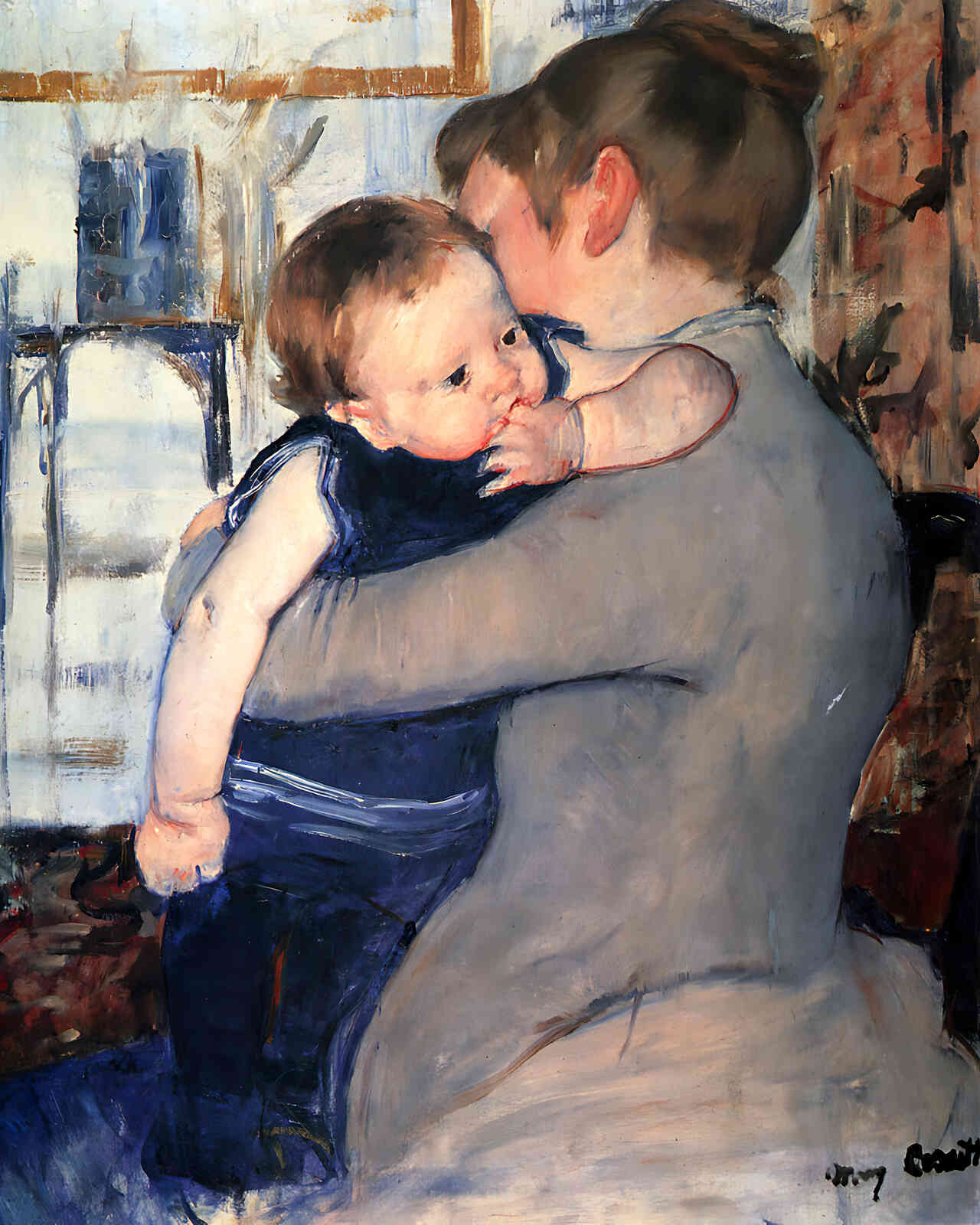 Mother and Child () Painting by Mary Cassatt 8x10" Art Print (Premium Print)