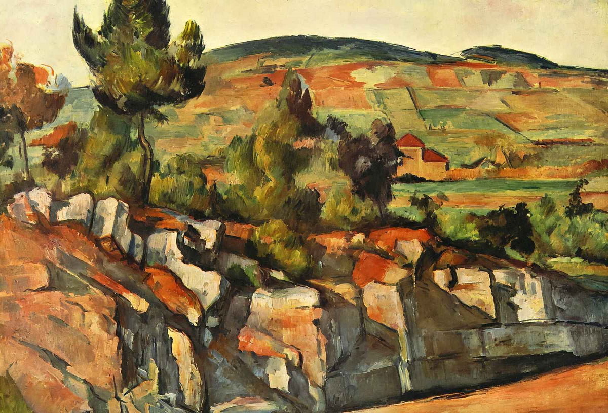 Mountains in Provence Fine Art Print 1890 Painting by Paul Cezanne (6 Sizes)