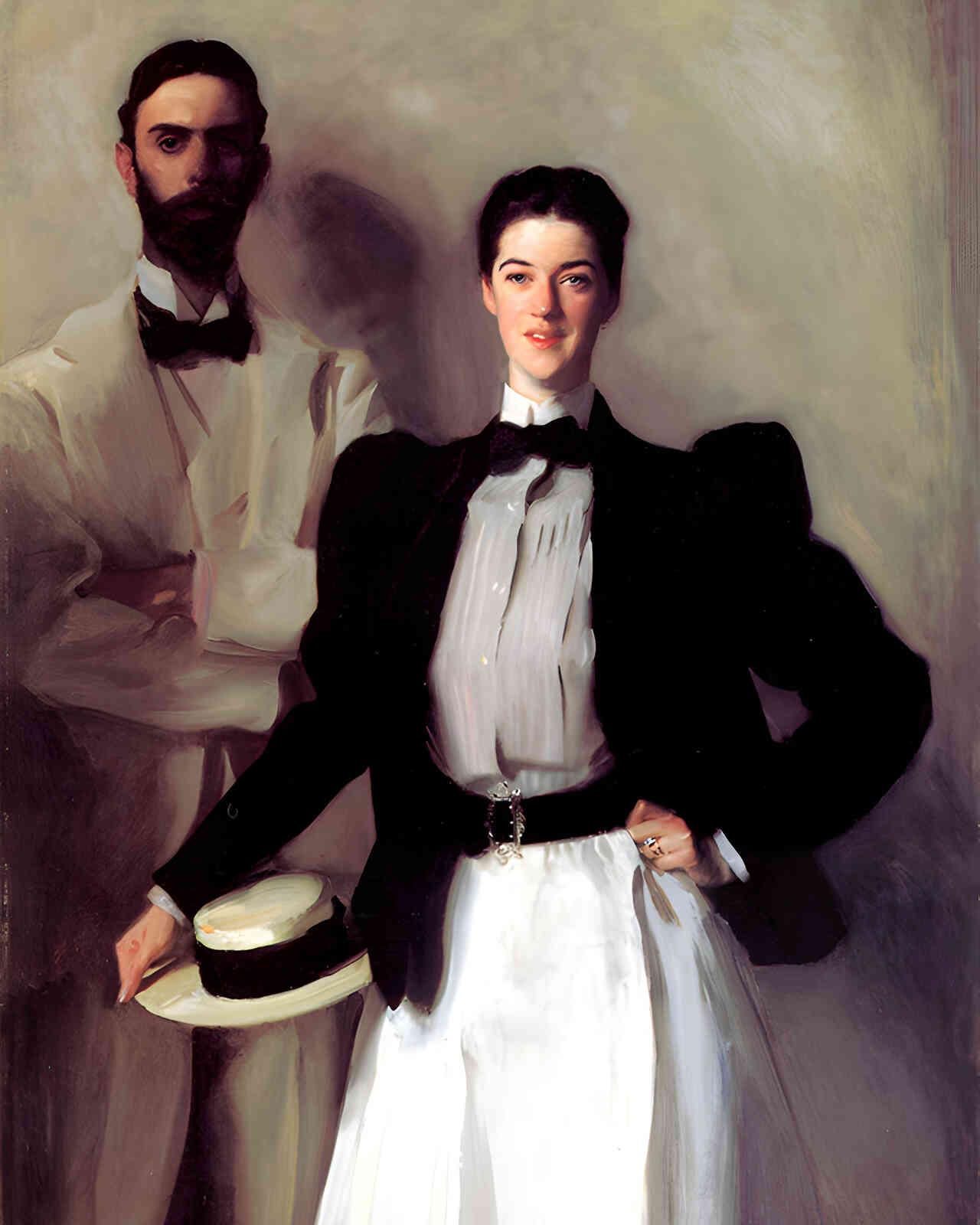 Mr. and Mrs. Isaac Newton Phelps Stokes 1897 Painting by John Singer Sargent 8x10" Art Print