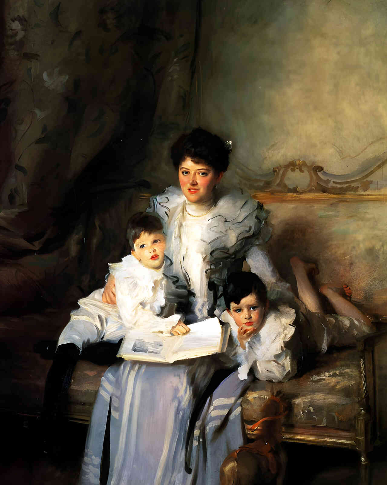 Mrs Knowles and Her Children 1902 Painting by John Singer Sargent 8x10" Art Print