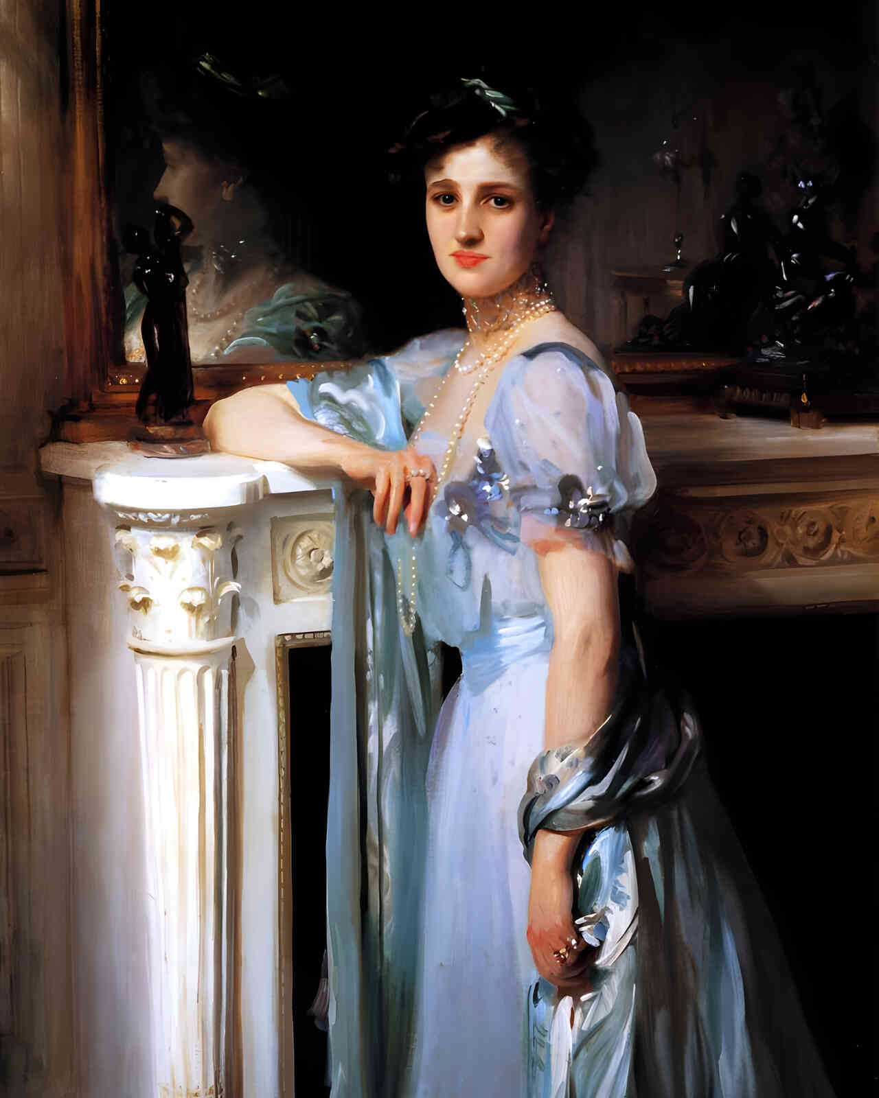 Mrs. Louis Raphael 1906 Painting by John Singer Sargent 8x10" Art Print