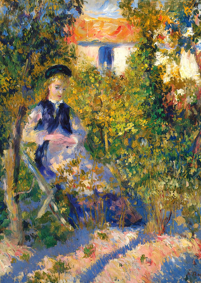 Nini in the Garden Art Print 1876 Painting by Pierre-Auguste Renoir (6 Sizes)