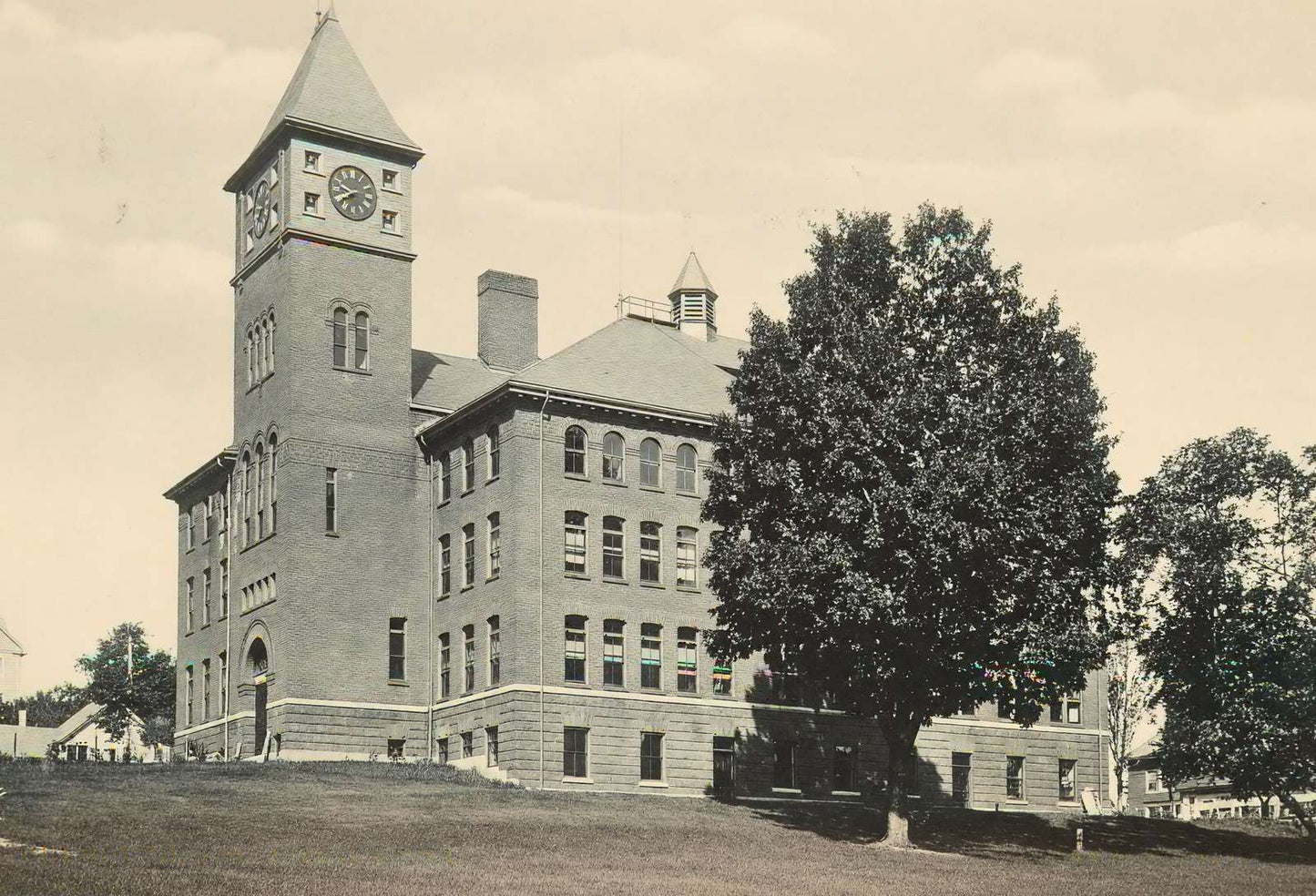 Normal School Plymouth NH in 1906 Vintage Print (7 Sizes) - Enhanced