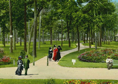 Oak Park Montgomery Alabama in 1906 Vintage Print (7 Sizes) - Premium Quality