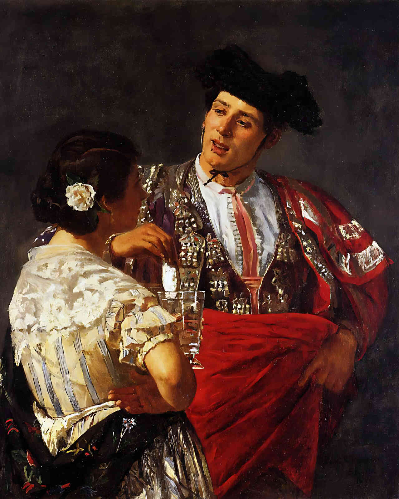 Offering the Panel to the Bullfighter Painting by Mary Cassatt 8x10" Art Print